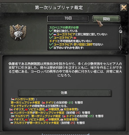 リュブリャナ協定
言いづらいし、成功率は低い